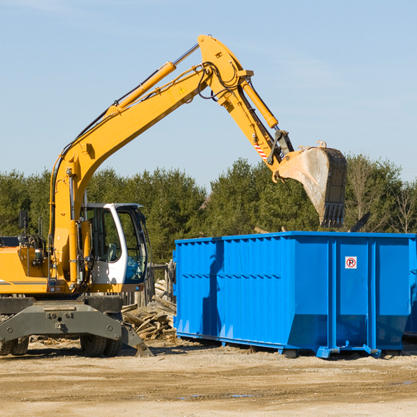 are there any restrictions on where a residential dumpster can be placed in Hawkins County TN